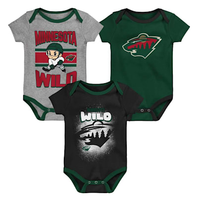  (Outerstuff Chill On Ice Onesie Set - Minnesota Wild - Youth)