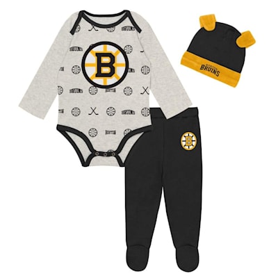  (Outerstuff Huddles and Giggles 3 Piece Set - Boston Bruins - Youth)