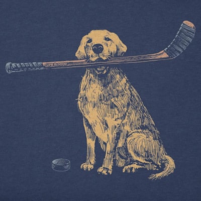  (Life Is Good Golden Hockey Long Sleeve Tee Shirt - Youth)