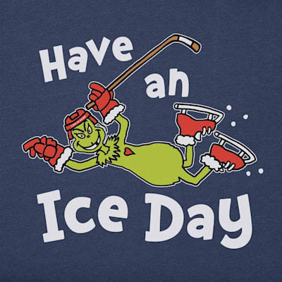  (Life Is Good Have an Ice Day Grinch Long Sleeve Tee Shirt - Youth)