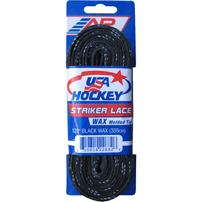 Black (A&R USA Hockey Waxed Laces)
