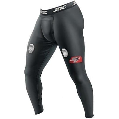 Youth hockey compression pants with velcro top
