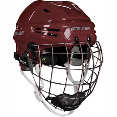 Maroon hockey helmet Outlet