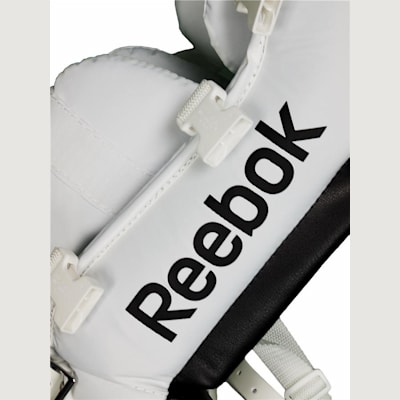 Durable Synthetic Leather Construction (Reebok 4K Goalie Leg Pads - Junior)