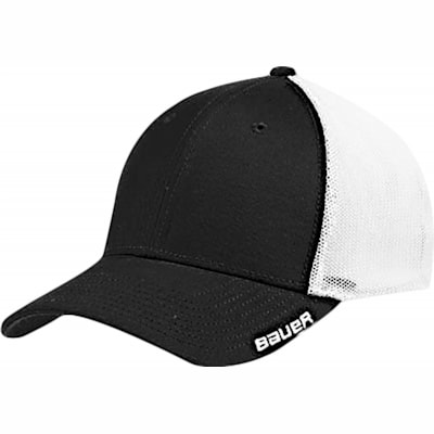 Black (Bauer 39THIRTY Team Mesh Fitted Hat - Youth)