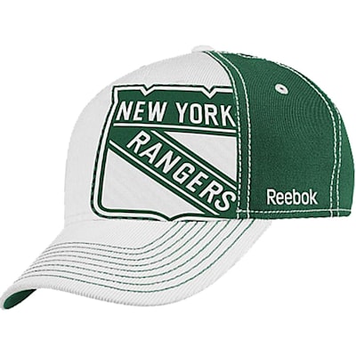 Reebok New York Rangers St. Patrick s Day Structured Flex Fit Hat