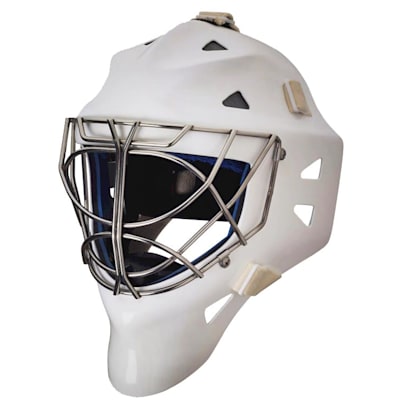 White (Eddy Custom LT Pro Spec Non-Certified Goalie Mask - Senior)