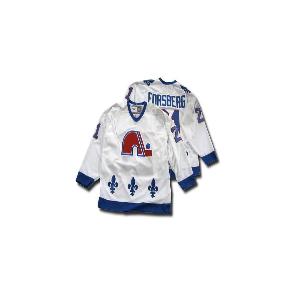 peter forsberg nordiques jersey