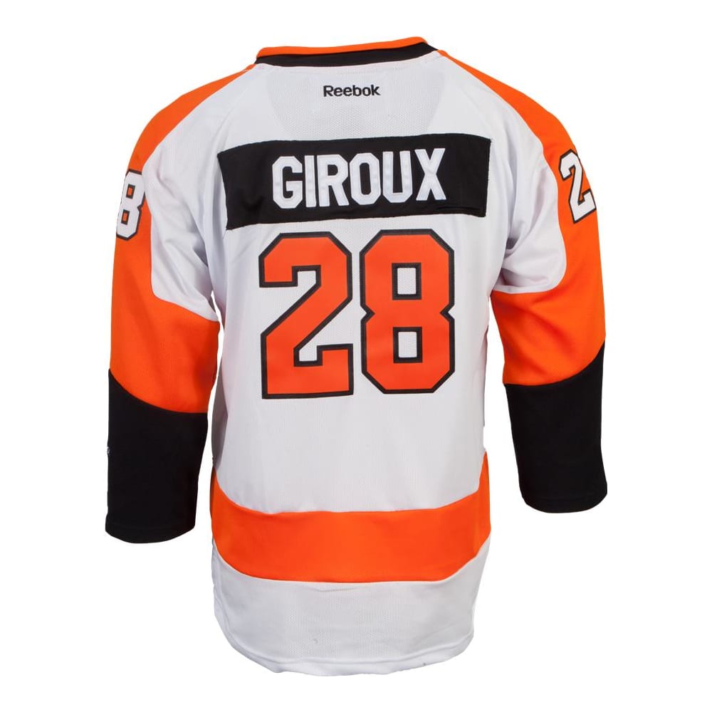 Reebok Claude Giroux Philadelphia Flyers Premier Jersey Away White Boys Pure Goalie Equipment