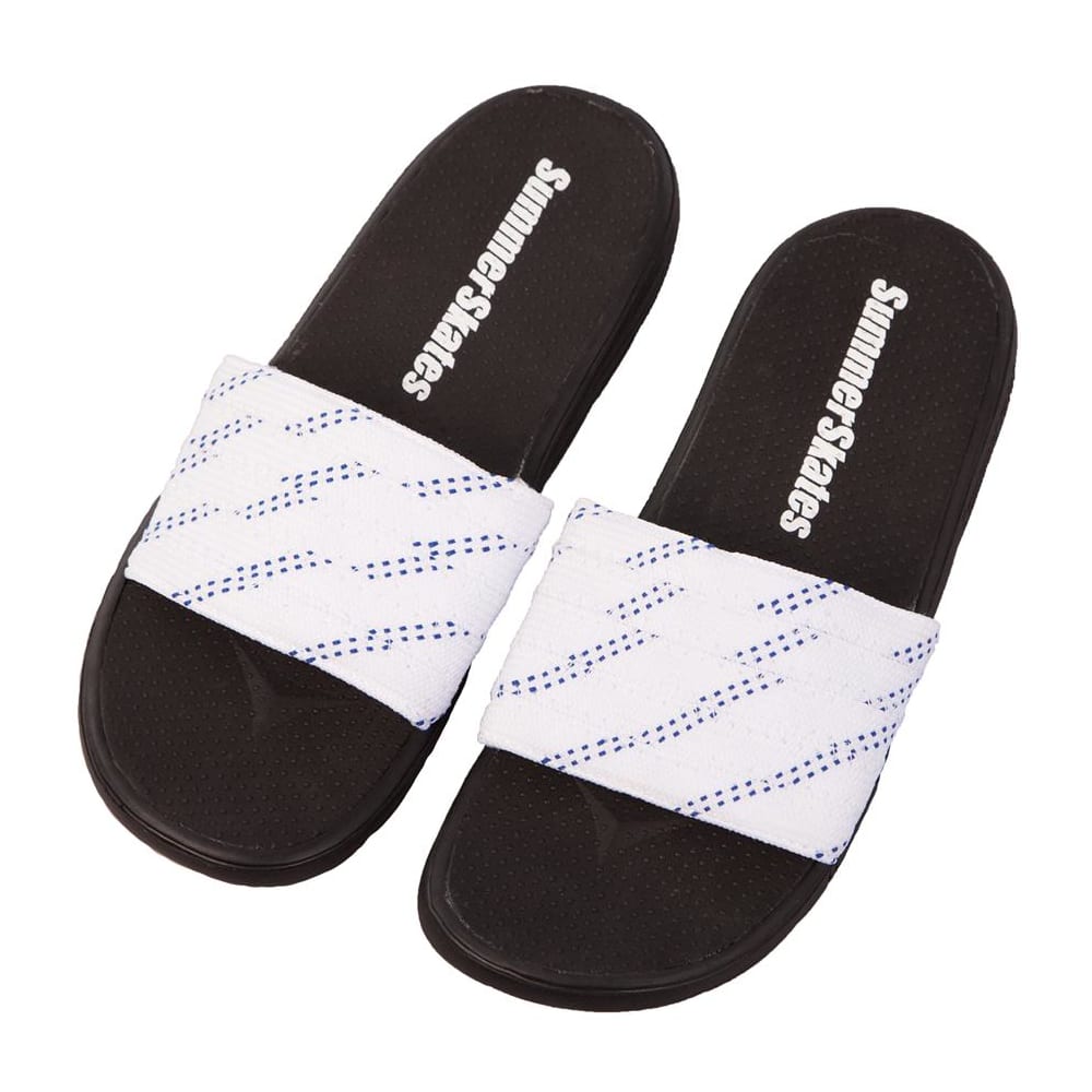 hockey lace flip flops
