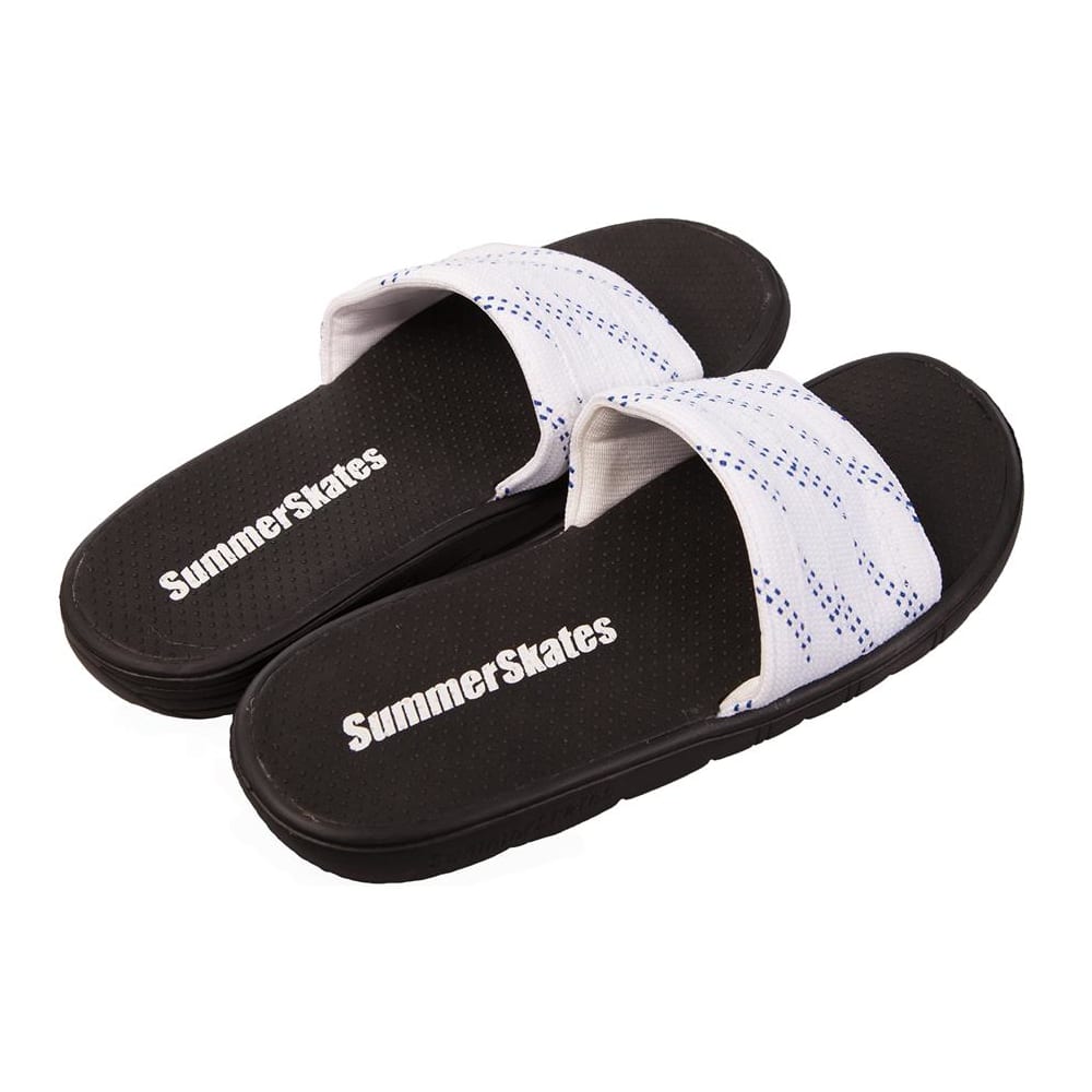 hockey lace flip flops