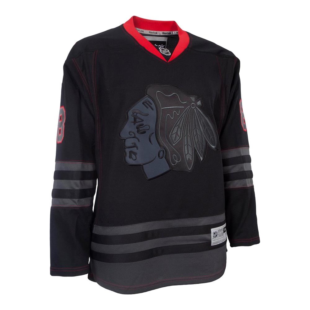 black ice hockey jersey