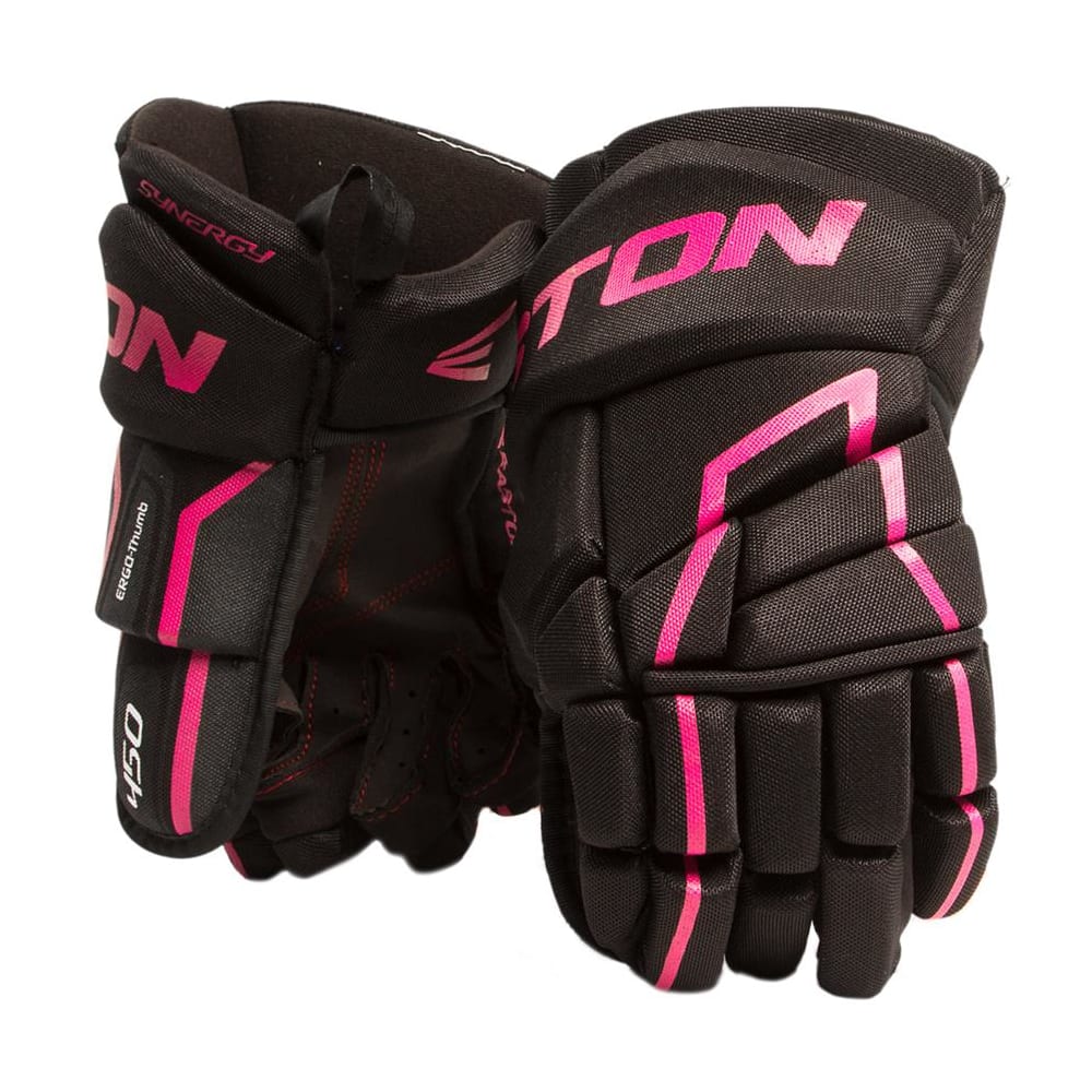 pink hockey gloves