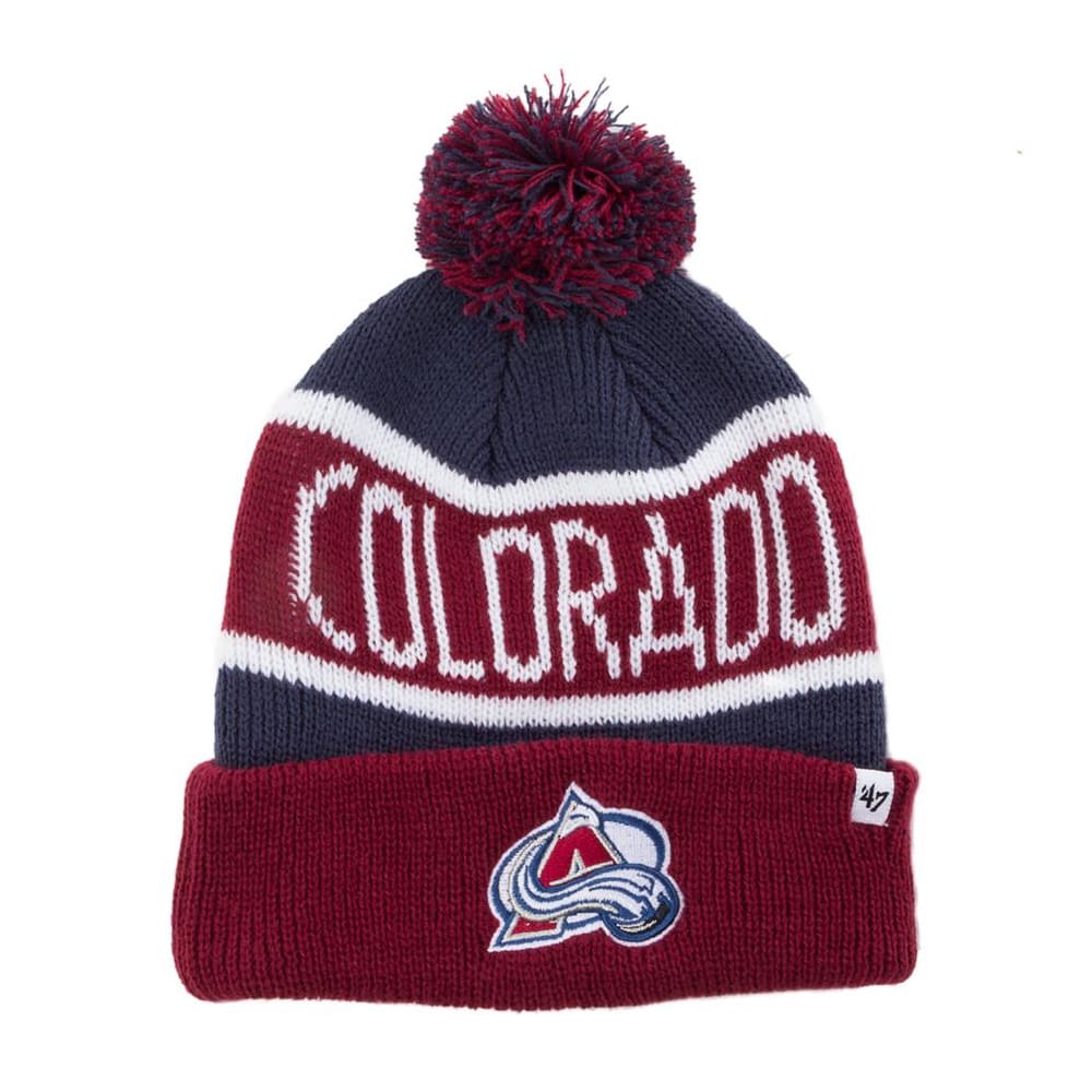 colorado avalanche knit hat