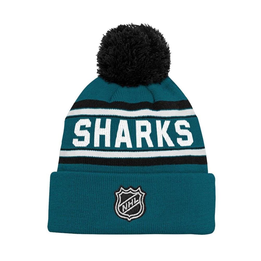 Adidas San Jose Sharks Youth Pom Knit