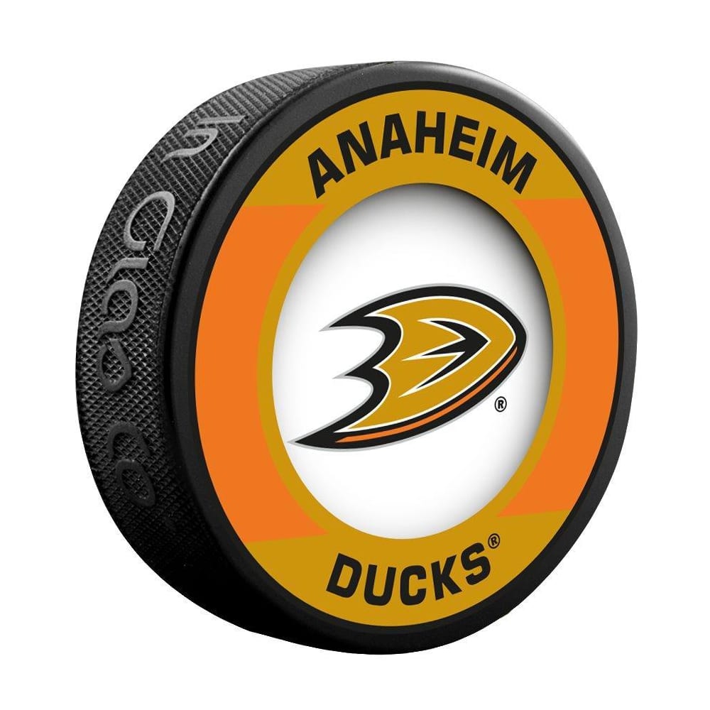 Inglasco Nhl Retro Hockey Puck Anaheim Ducks Pure Goalie Equipment