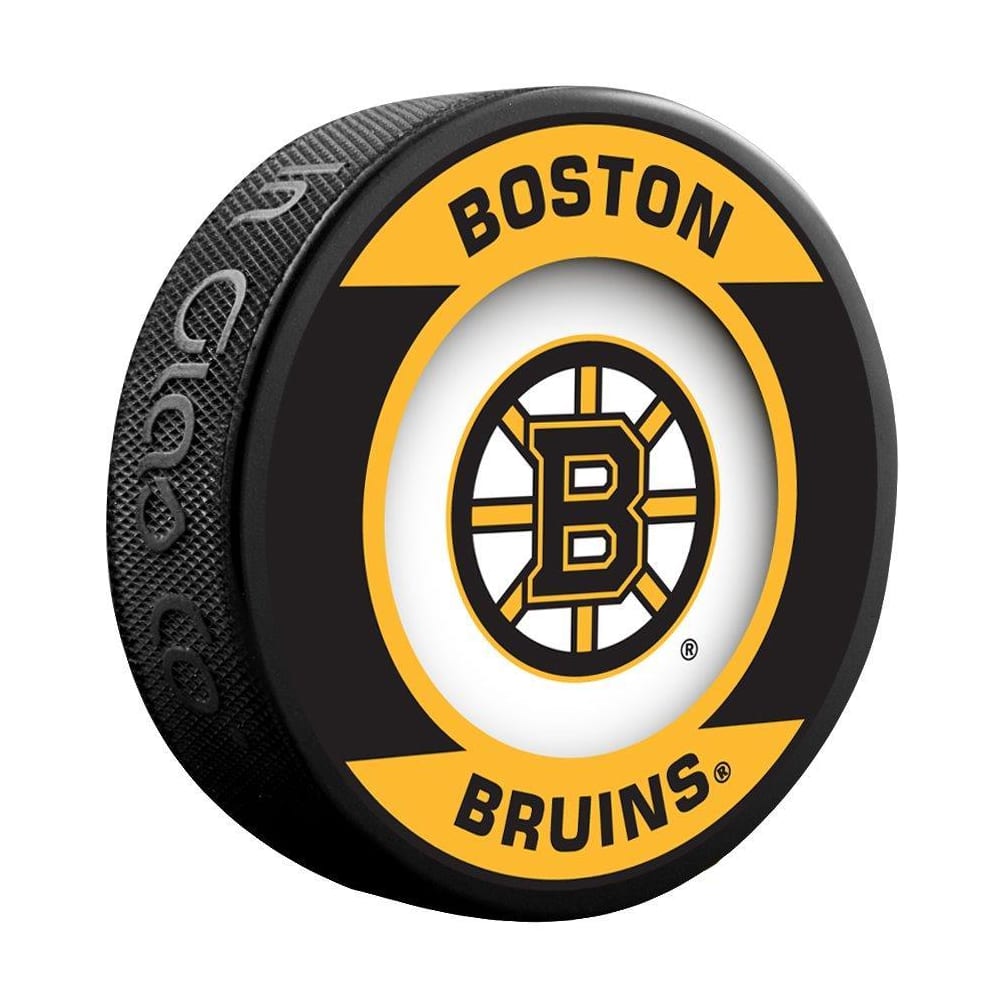 Inglasco Nhl Retro Hockey Puck Boston Bruins Pure Goalie Equipment