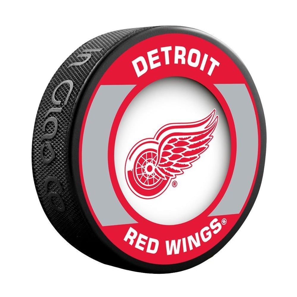 Inglasco Nhl Retro Hockey Puck Detroit Red Wings Pure Hockey Equipment