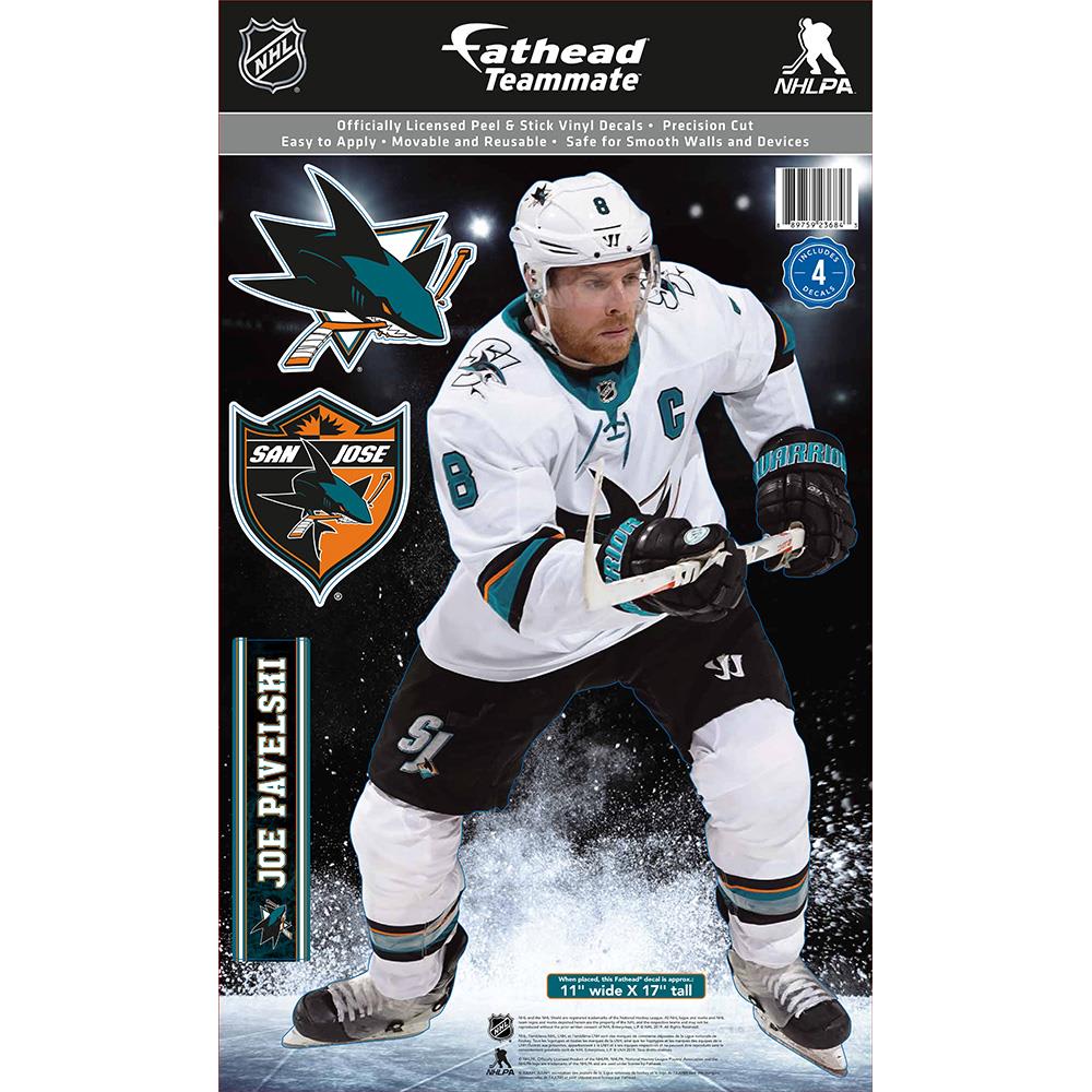 Fathead Nhl Teammate San Jose Sharks Joe Pavelski Wall Decal Pure Hockey Equipment