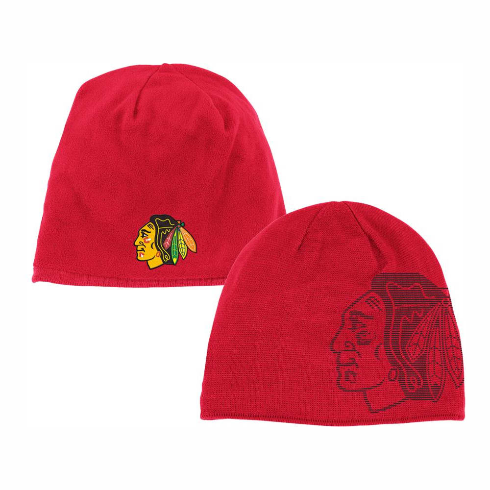 Reebok Chicago Blackhawks Reversible Knit Winter Hat Pure Hockey