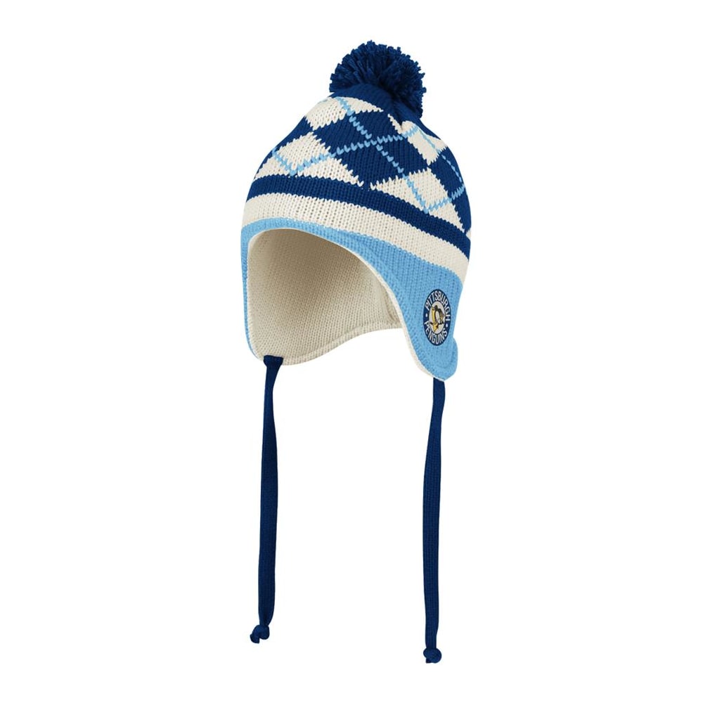 Reebok Pittsburgh Penguins Classic Tassle Knit Winter Hat Pure
