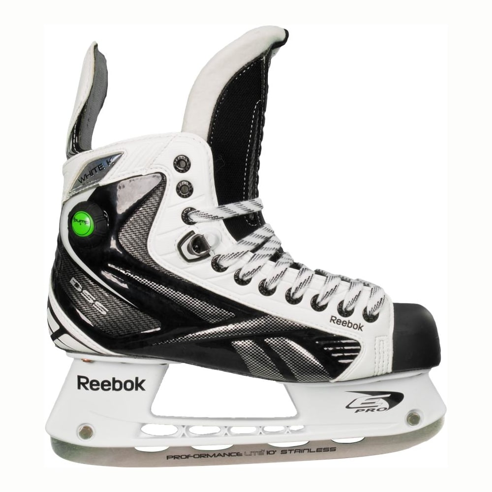 Reebok White K Pump Ice Skates - Junior 