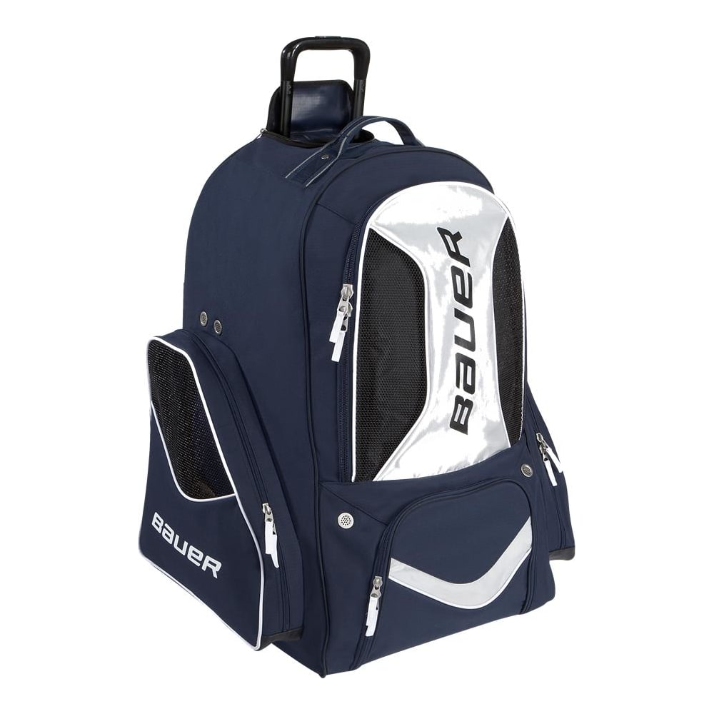 Bauer Premium Backpack Wheel Bag Senior Pure Hockey Equipment