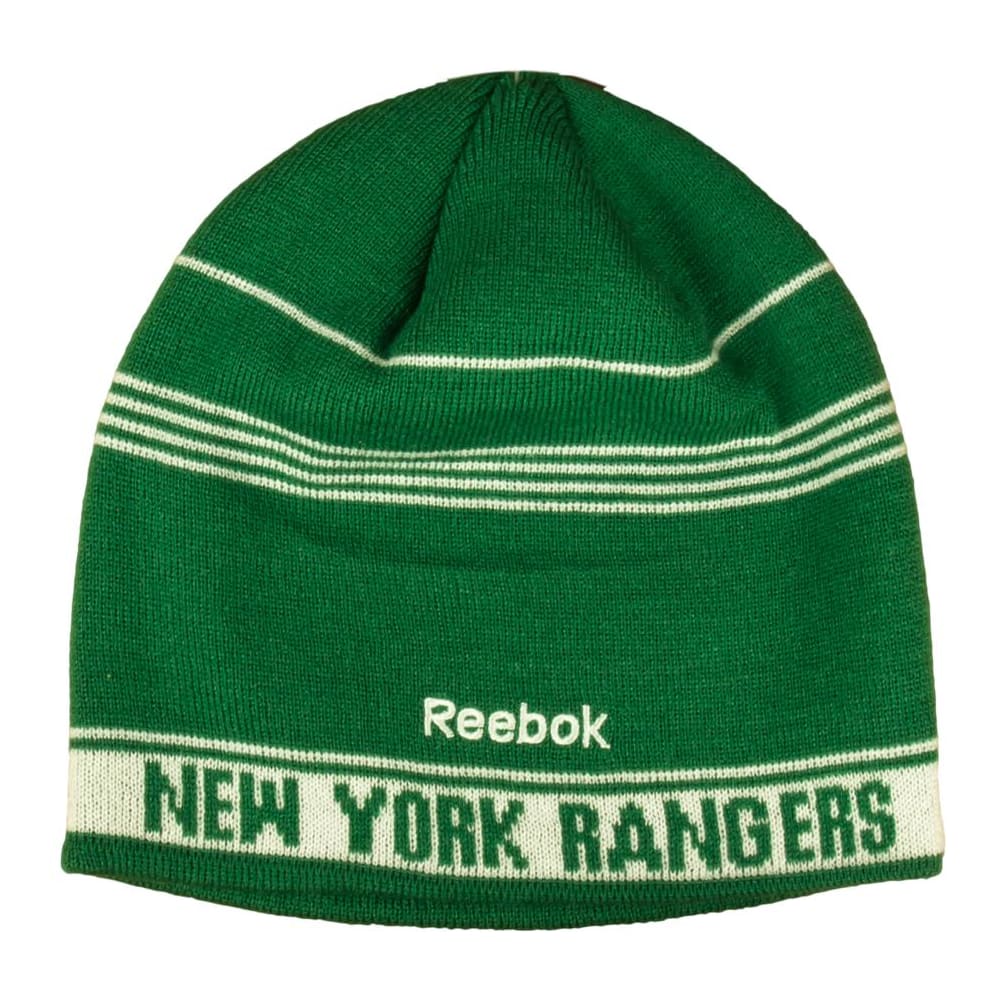 Reebok New York Rangers St Patrick S Day Skully Knit Winter Hat