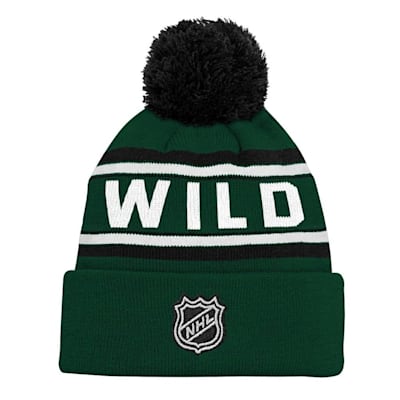 Adidas Minnesota Wild Youth Pom Knit Hat Pure Hockey Equipment