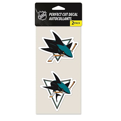 Wincraft Nhl Wincraft Perfect Cut Decal San Jose Sharks 2 Pack Pure Hockey Equipment