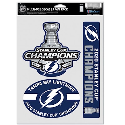 Wincraft 2020 Stanley Cup Fan Decal Pack Tampa Bay Lightning Pure Hockey Equipment