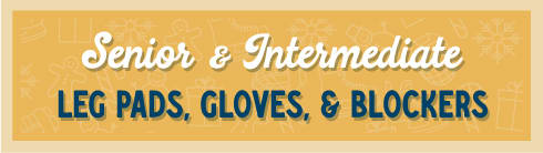 Senior & Intermediate Leg Pads, Gloves & Blockers