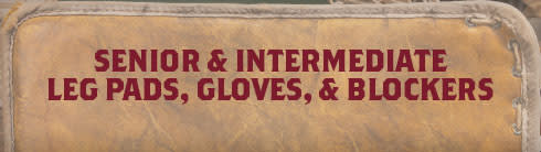 Senior & Intermediate Leg Pads, Gloves & Blockers