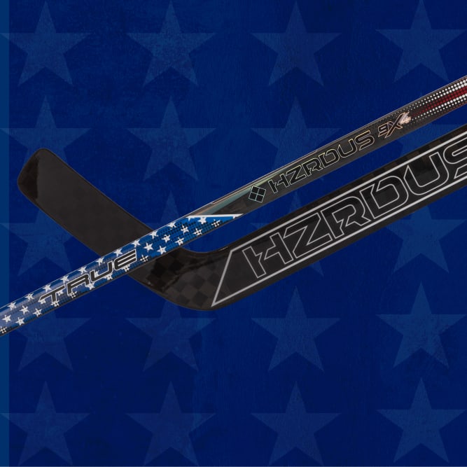 Stars and stripes! shop the True 4 Nations gooalie stick