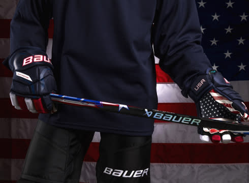 Shop The Bauer Flylite USA Stick & Fuse USA Gloves