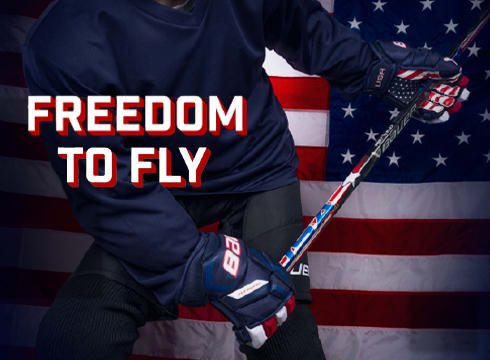 Shop The Bauer Flylite USA Stick & Fuse USA Gloves