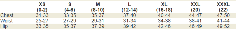 Life Is Good Women Sizing Chart