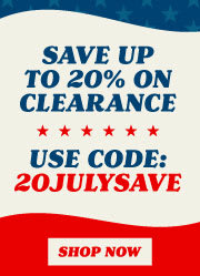July 4th Clearance Sale - 20JULYSAVE