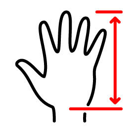 Generic Hockey Glove Measurement Guide
