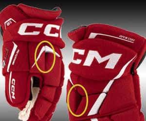 CCM JetSpeed FT6 Glove Backhand