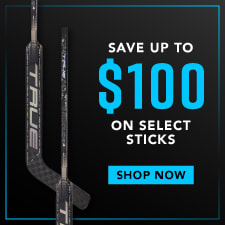 Save up to $100 on select goalie sticks